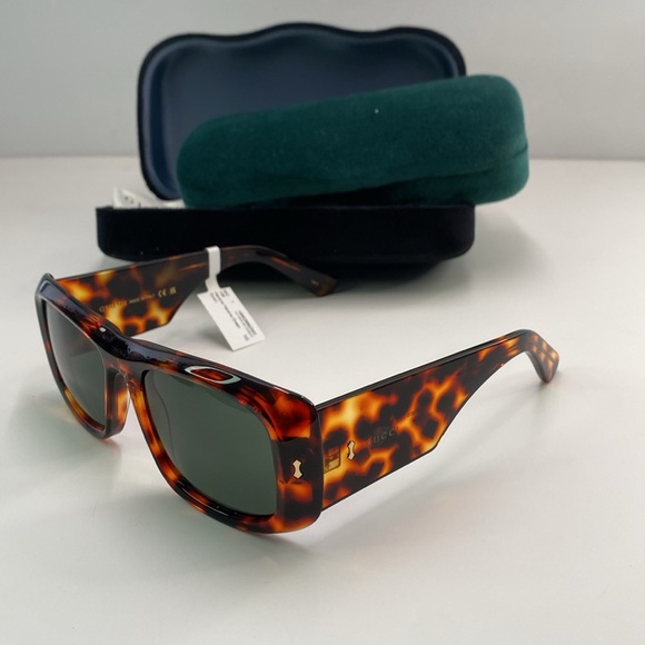 New Authentic Gucci GG1080S 003 Eyewear Rectangular Frame Sunglasses - Picture 15 of 15